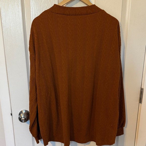 Rust V-Neck Sweater - Picture 5 of 5